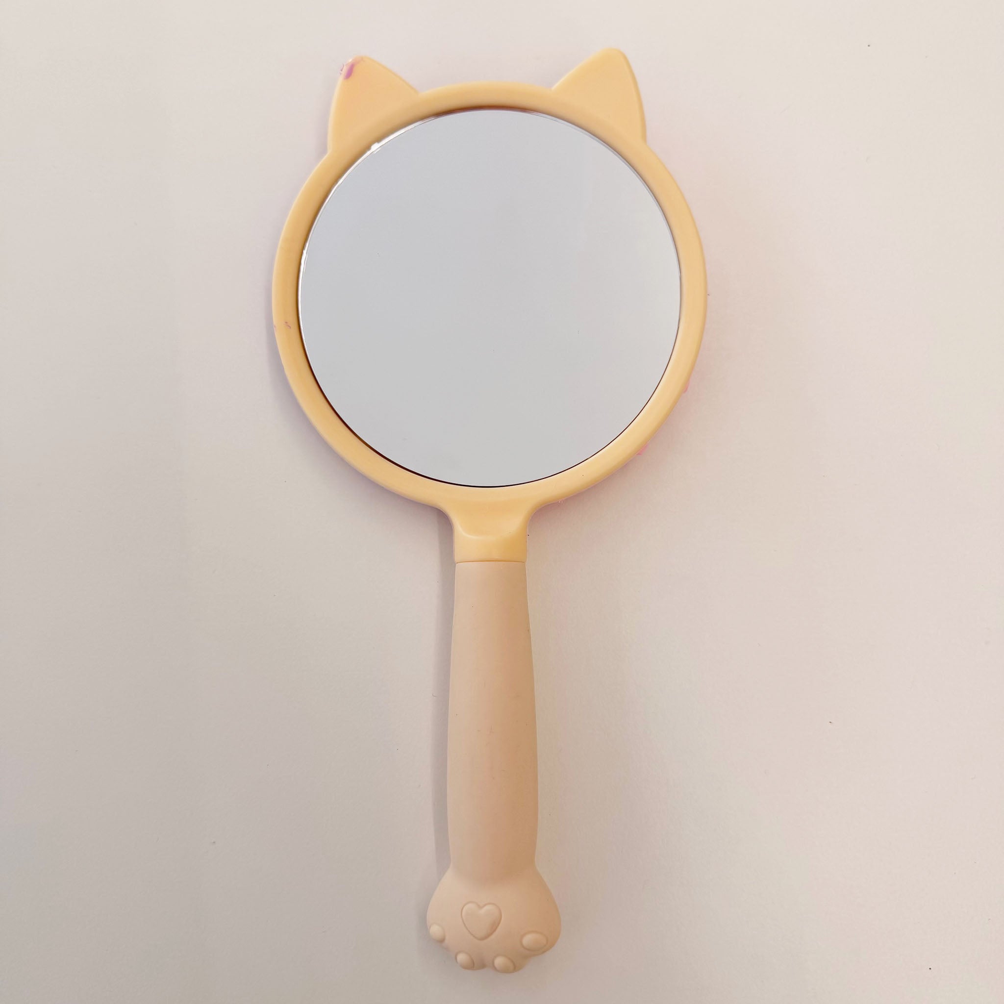 Handspiegel in Katzen-Form Cream Gel